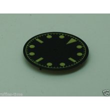 Plain Glit Milsub Watch Bond Dial For Eta 2836 2824 Movement W/o Date