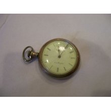 Pocket Watch Elgin Open Face Elgin National Watch 8507860 For Restoration