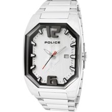 Police Watches Men's Octane Silver Dial Stainless Steel Stainless Stee