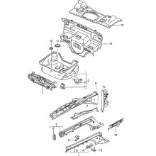 Porsche 911 Cross panel. Body front section single parts (2000