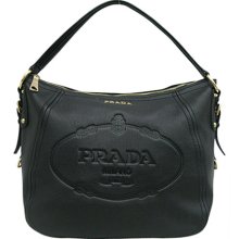 Prada BR4567 Single Handle Hobo Bag Black
