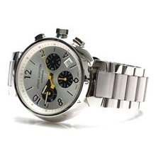 Preowned Louis Vuitton Men's Stainless Steel Tambour Automatique Watch