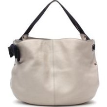 Preowned Salvartore Ferragamo Ivory Leather Miss Vara Bow Hobo Handbag