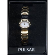 Pulsar Ladies Diamond Watch In Box