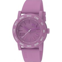 Puma Pu103202004 All Purple Silicone Analog Ladies Sports Watch