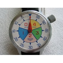 Rare 70's Heuer Yacht Timer Chrono,stopwatch,52,5mm. Dia.cal 7710,serviced