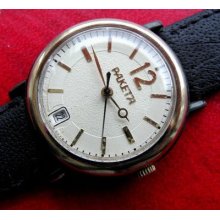 Rare Nice Raketa Date On Six Soviet Russian Ussr Watch Serviced