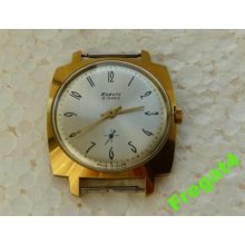 Rare Raketa Au20 Micron Of Gold Made In Ussr 16 Jewels Unique