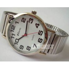 Ravel Mens Gents Expandable Strap Watch Bold Numbers Great Value Everyday Watch