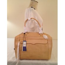 Rebecca Minkoff Mab Morning After Bag Satchel Sand Leather Msrp $550