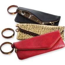 Red Classics Cuff Clutch by Mud Pie