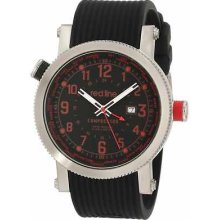 Red Line Men's 18003-01rd Compressor World Time Black Silicone Watch $550