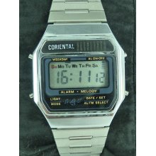 Retro Vintage Coriental Melody Alarm Quartz Digital Watch See Pics