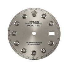 Rolex Datejust Midsize Aftermarket Diamond Dial, Rhodium, White Gold