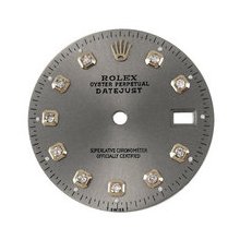 Rolex Datejust Midsize Aftermarket Diamond Dial, Steel, White Gold