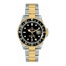 Rolex Gmt Master II Two Tone Pre-Owned Black Dial