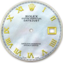 Rolex Mens Datejust 2 Two Tone White Mop Mother Of Pearl Roman Numeral Dial