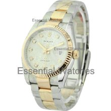 Rolex Mens Datejust 2-Tone SS/RG with Oyster Bracelet 116231