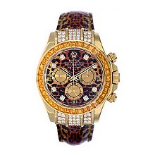 Rolex Men's Leopard Cosmograph Daytona - 18kt Yellow Gold Pre-Owned