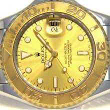 Rolex Yachtmaster Steel & 18k Yellow Gold Champagne Dial Midsize - 168623