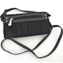 Rosetti Black Cross Body Purse Multiple Compartments