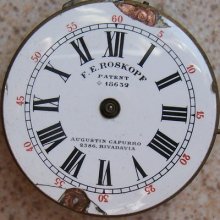 Roskopf Pocket Watch Movement & Dial 43,5 Mm. In Diameter Balance Broken