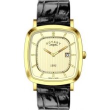 Rotary Gs08102-03 Mens Ultra Slim Gold Plated Watch