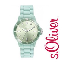 s.Oliver Silicone Band Watch Pastell SO-2287-PQ Unisex