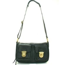 SALE! Linea Pelle Mel Cross Body - Black