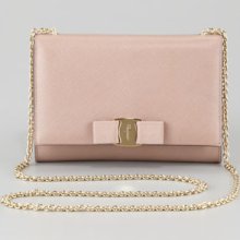 Salvatore Ferragamo Miss Vara Bow Clip Shoulder Bag, Rose