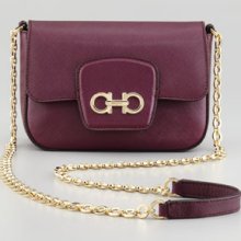 Salvatore Ferragamo Paris Saffiano Crossbody Bag, Wine