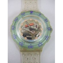 Sdk104 Swatch - 1992 Scuba Jelly Bubble Hands Glow