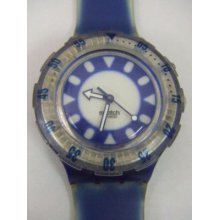 Sdn903 Swatch - 97 Scuba Fish Eye Loomi Blue Hands Glow