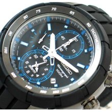 Seiko Men Motor Sport Chronograph Alarm 100m Watch Snad87p1