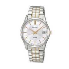 Seiko Men's Silver Dial Stainless Steel Watch Sgef03