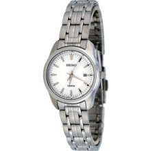 Seiko Sxde63 Women's Watch Quartz White Dial Date Display