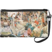 Seville (oil on canvas) Wristlet Purse