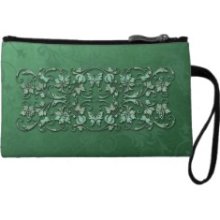 Sheridan Butterfly: Elegant Emerald Green Wristlet Clutches