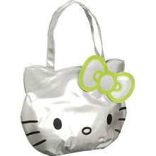 Silver Hello Kitty Face ''Head Shaped'' Satchel