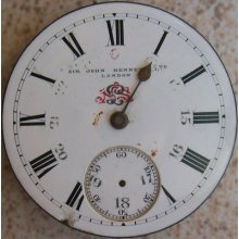 Sir John Bennet Pocket Watch Movement & Dial 44 Mm. Balance Broken To Restore