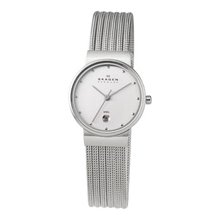 Skagen Steel Patterned Mesh With Function Ladies Watch - 355SSS1