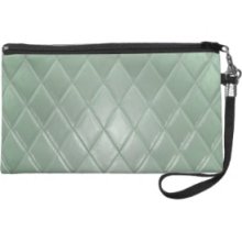 Smooth Shinny Aqua Blue Quilted Purse Bag Clutch Wristlet Clutches