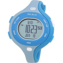 Soleus Womens SR009491 Chicked Grey Digital Dial Watch Blue