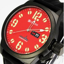 Sport Quartz Hour Dial Day Date Waterproof Men Wrist Watch + Box, W30-bbr