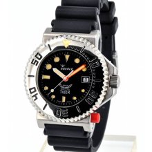 Squale Tiger 300m Black Dial Professional Swiss Automatic Dive Watch