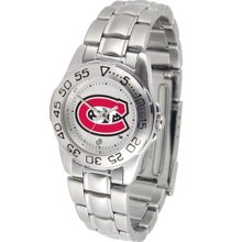 St. Cloud State Huskies Womens Steel Sports Watch