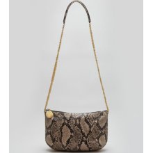 Stella McCartney Faux Python Crossbody Bag Nude