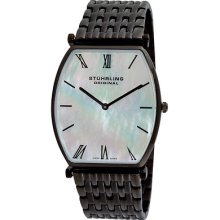 Stuhrling 511 33597 Meydan Swiss Quartz White Mop Dial Bracelet Mens Watch