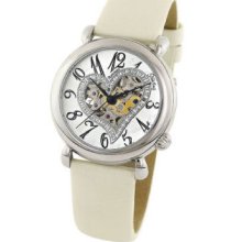 Stuhrling Original 109sw 1215p2 Aphrodite Delight Skeleton Leather Ladies Watch