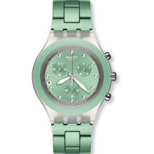 Swatch Men's SVCK4056AG Quarts Date Greendial Plastic Watch - SVCK4056